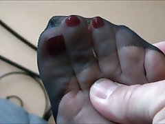 Amateur Foot Fetish Stockings 